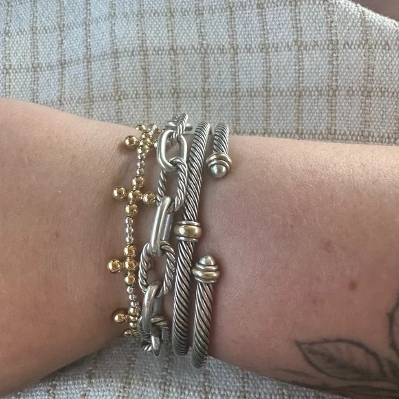 Enewton Gold and Silver Beaded Bracelet - Picture 4 of 6